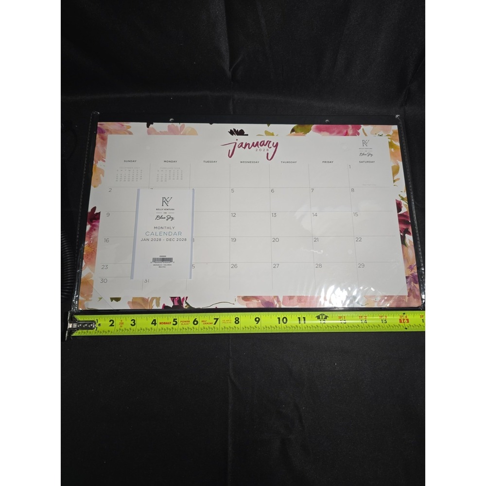 Blue Sky Desk Pad Calendar 17x11 2028